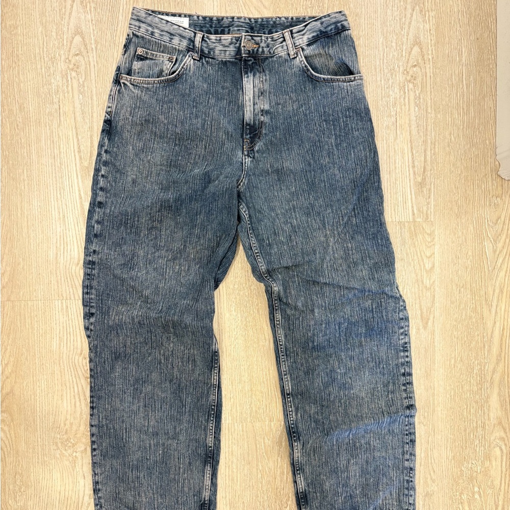 Zara Blue Relaxed Fit Jeans